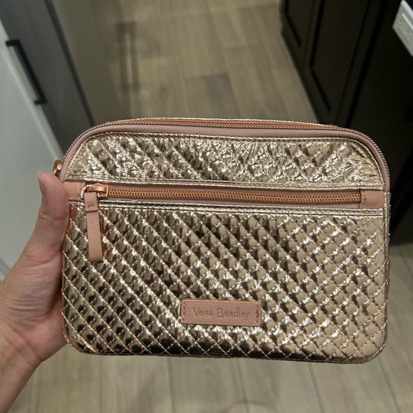 Vera Bradley Iconic RFID Little Crossbody - Rose Gold - Picture 15 of 15